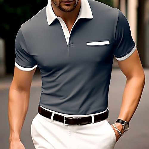 Jacob – Kortärmad Polo T-shirt i Vit