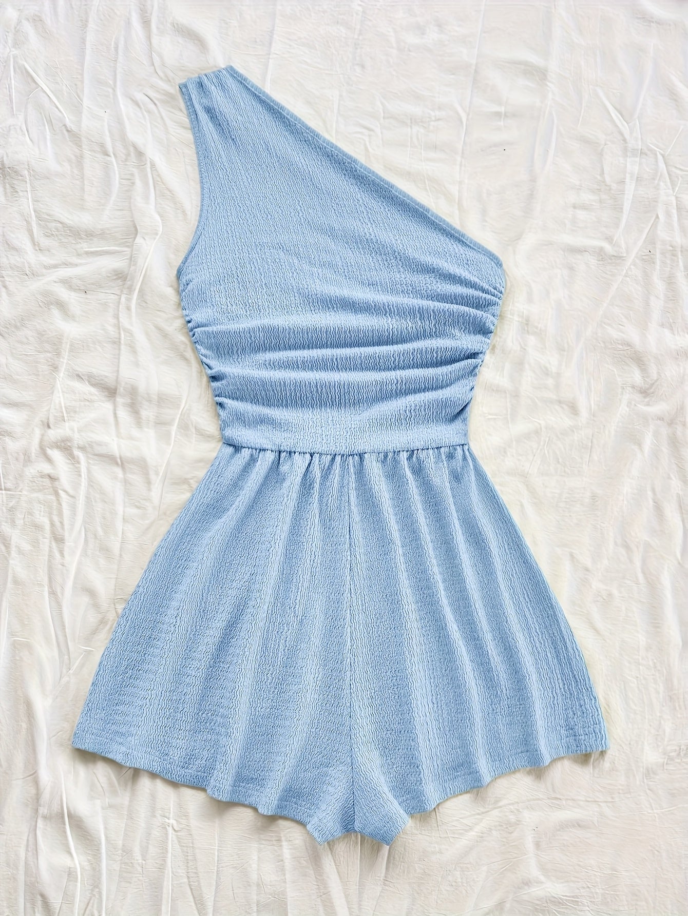Dam Playsuit Asymmetrisk Sommarstil Fritidskläder