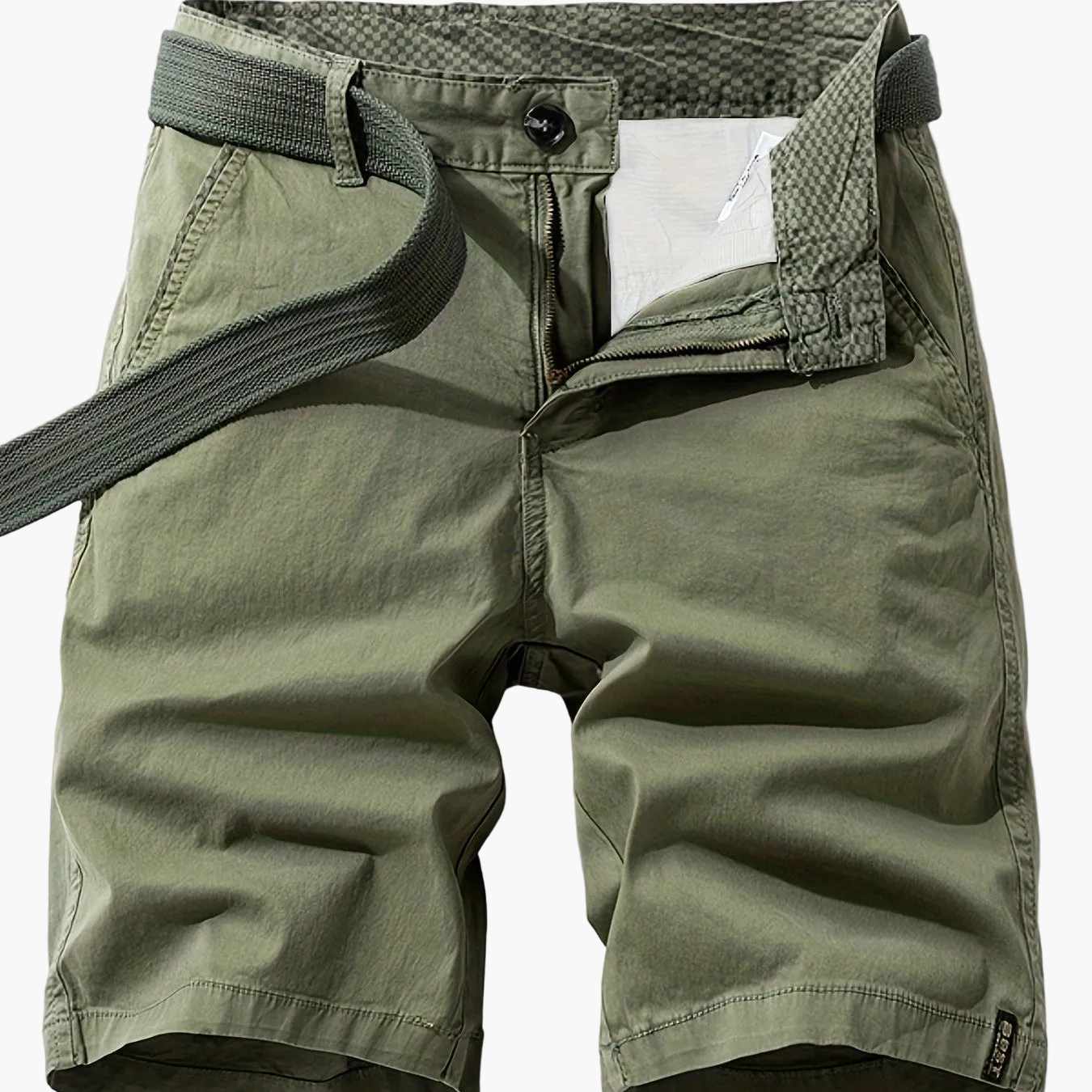 Herr Bermuda Shorts med Bälte – Avslappnad Stil för Sommar och Fritid