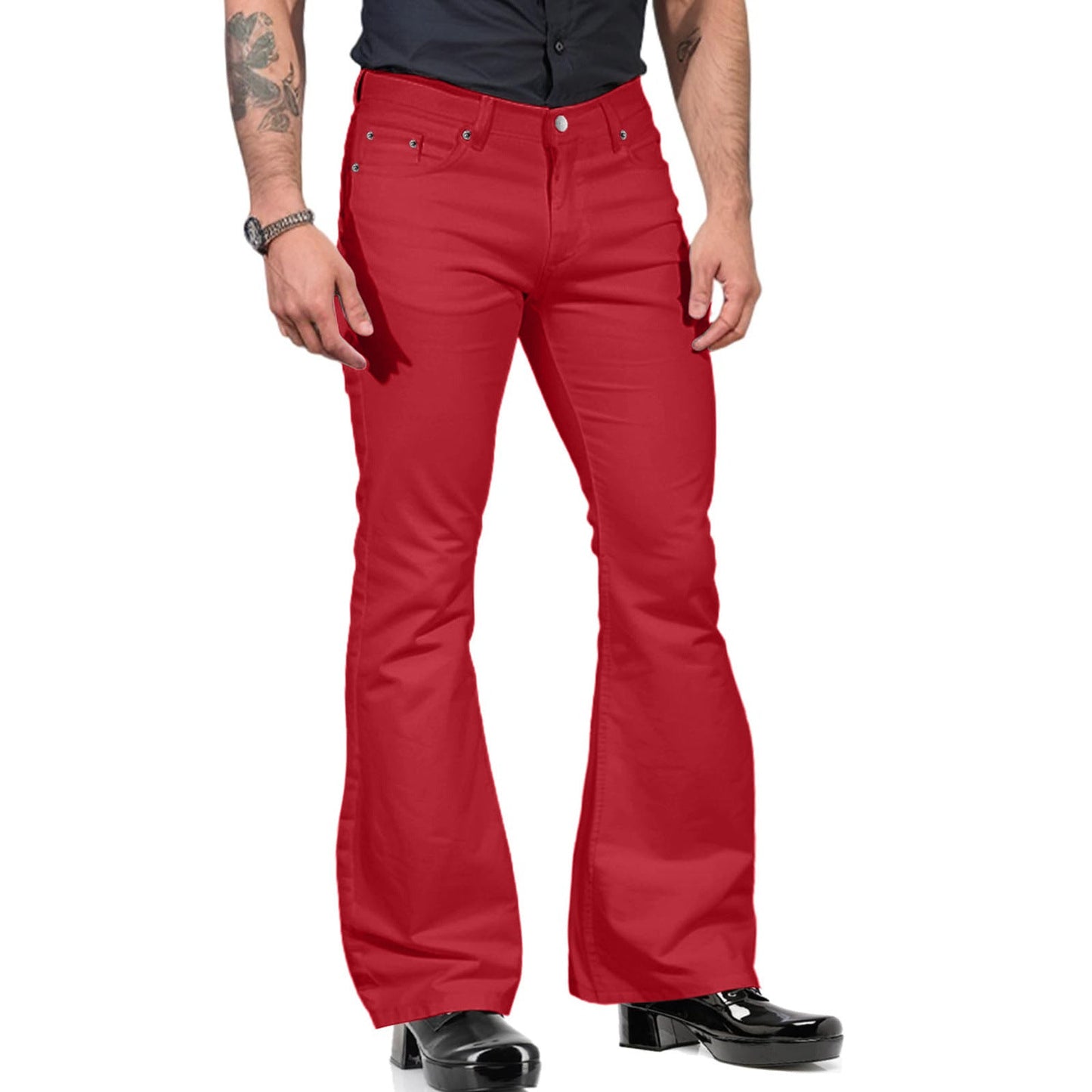 Charles – Casual Bell-bottom Byxor för Män