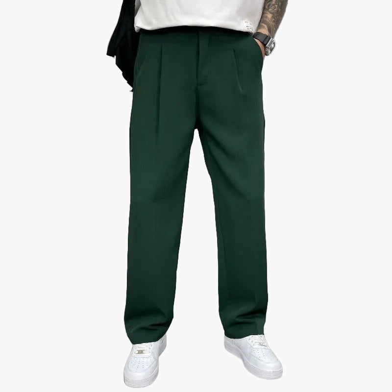Herrbyxa Wide-Leg – Modern, Elegant och Bekväm Byxa för Vardag och Fest