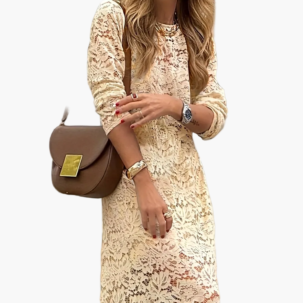 Damklänning Elegant Långärmad Bodycon Mönstrad Fest & Vardag