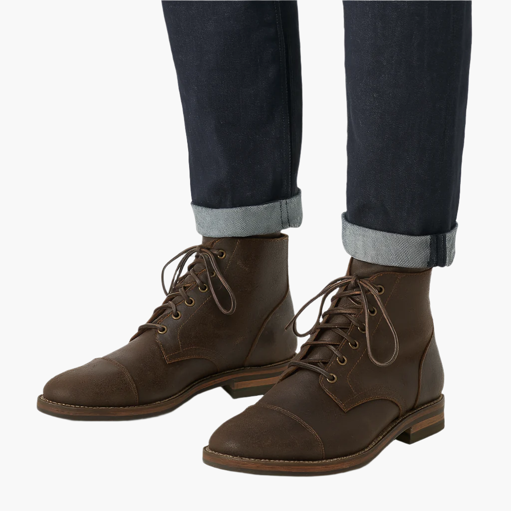 Herrkängor i konstläder – Klassisks boots för stil och komfort
