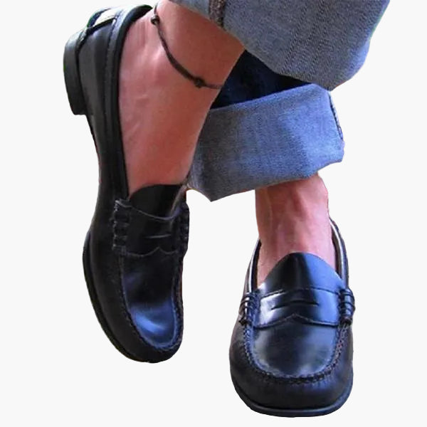 Herrloafers Klassisk Stil Slip-on Skor för Vardag och Arbete