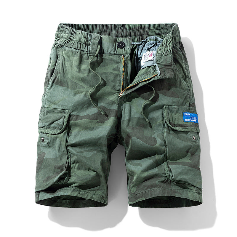 William – Kamouflage Ny Arbetskläder Sportshorts för Män
