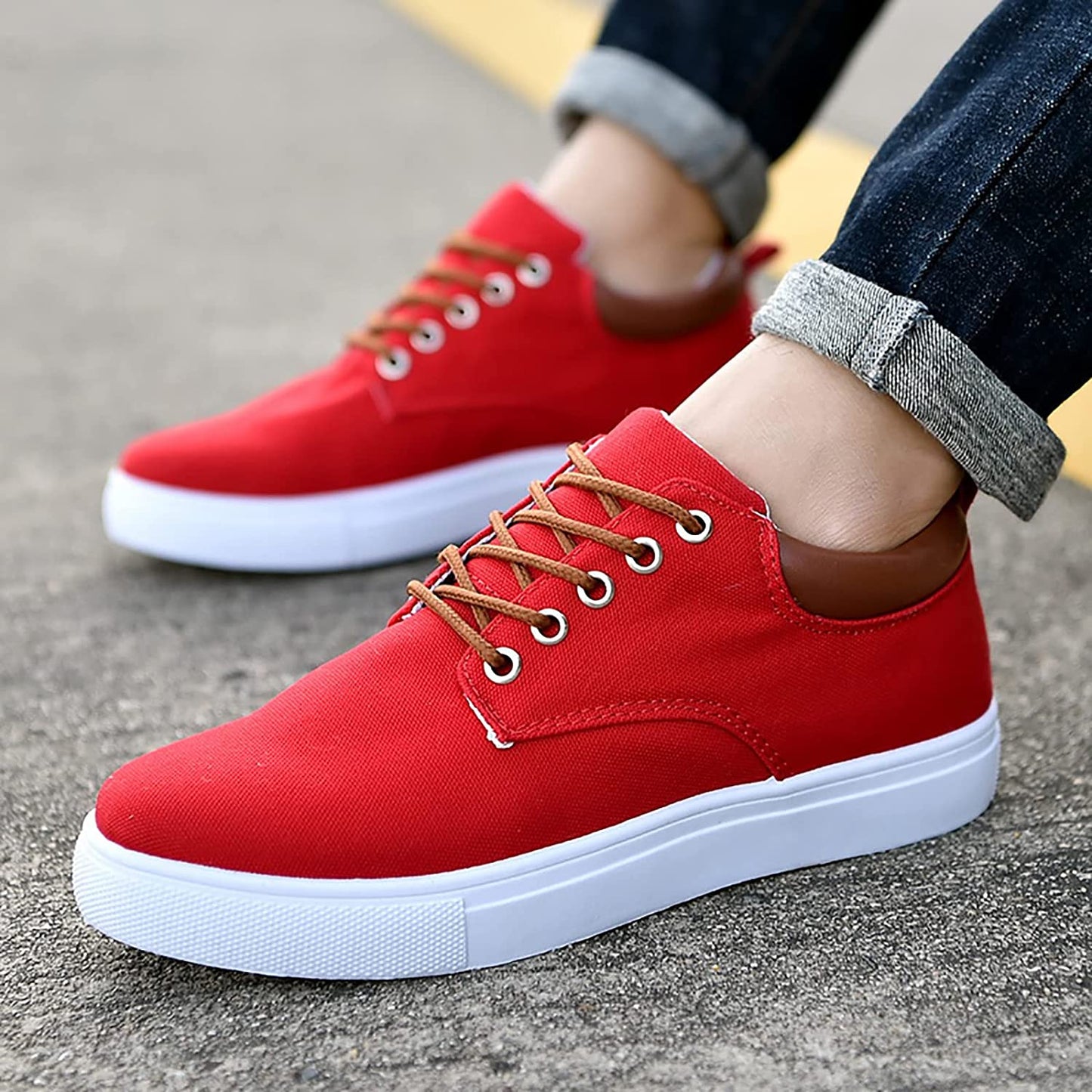 Herr Sneakers Klassisk Stil Bekväma Allround Skor
