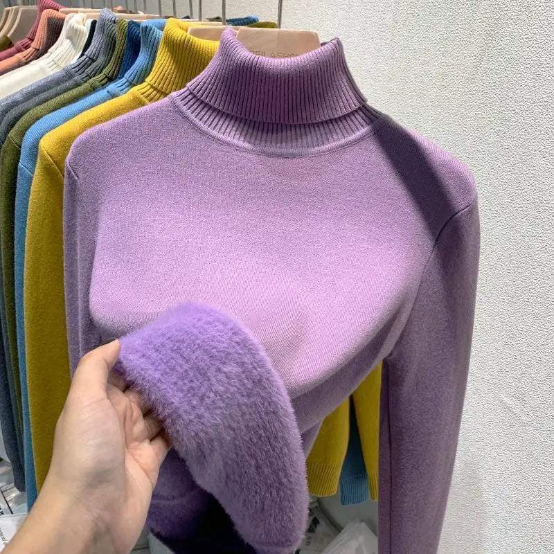 Dam Tunn Polotröja Vinter – Elegant Vardagsstil & Värmande Design