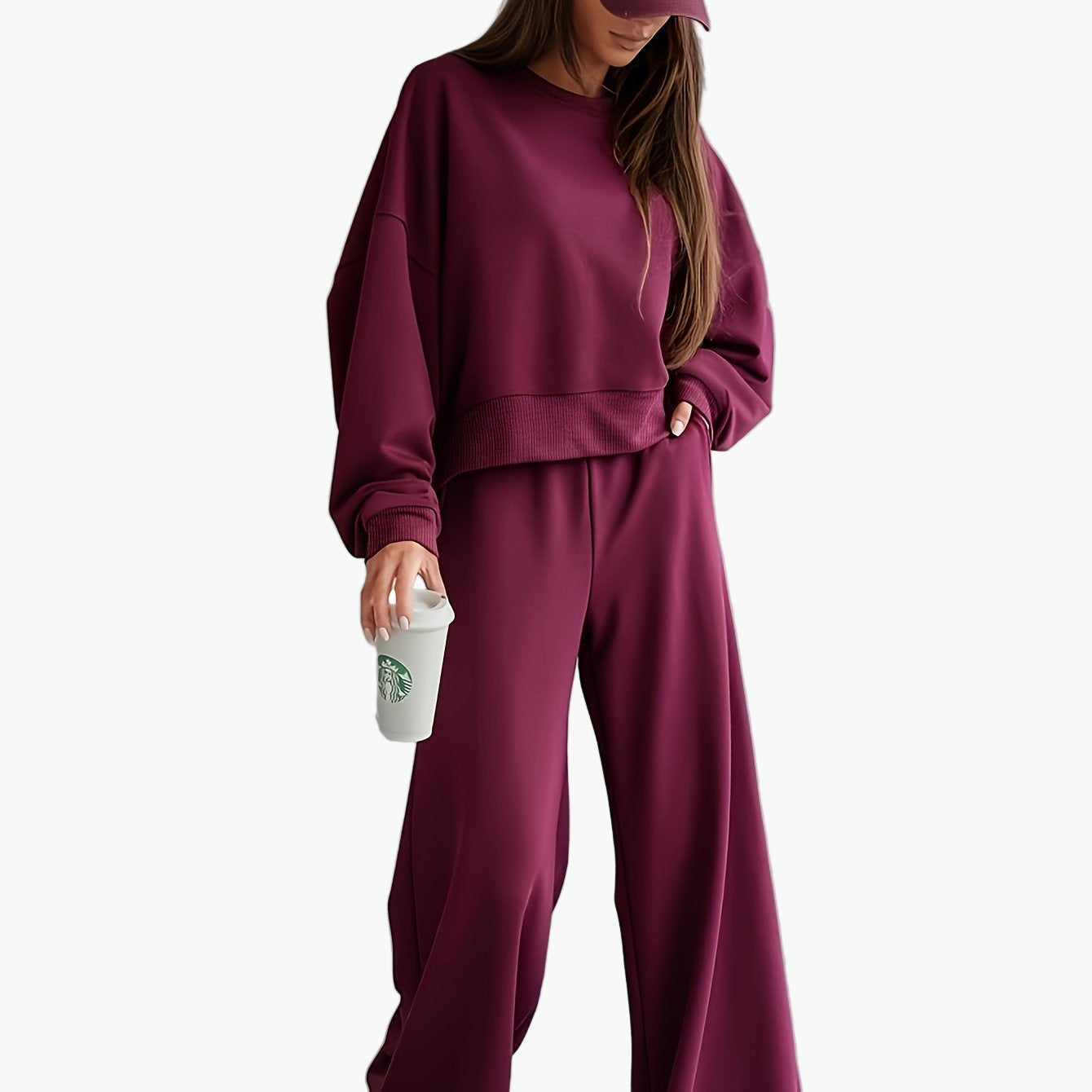 Damset Lounge Oversize – Sportig & Bekväm Träningsdräkt för Vardagsbruk