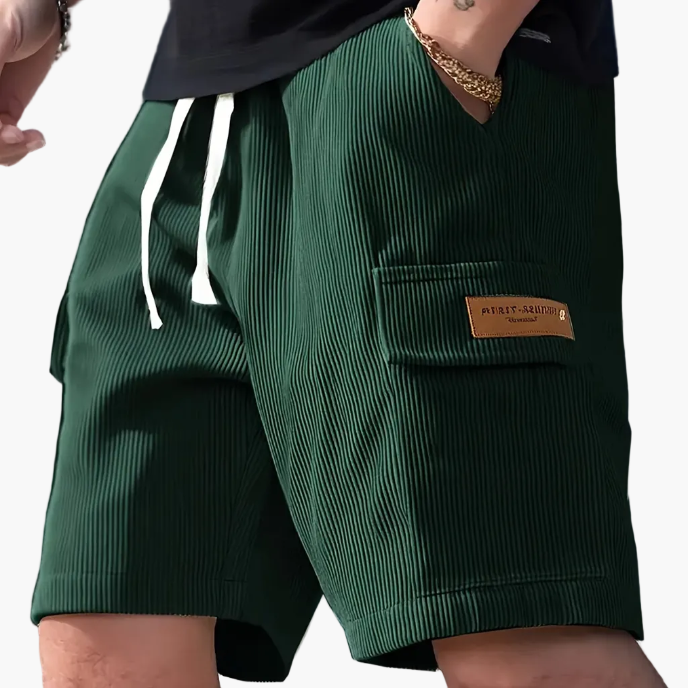 Herrshorts med avslappnad passform och fickdetalj – Perfekta för vardag och fritid