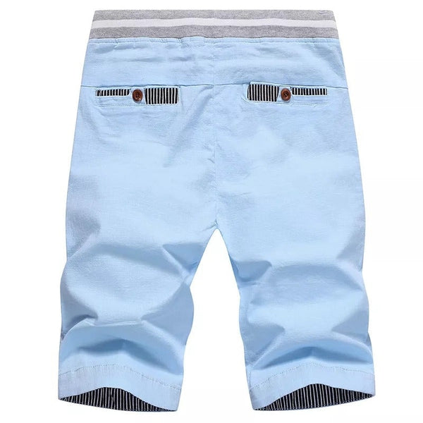 Herr Shorts Knälånga Avslappnade Chinos för Sommar och Fritid