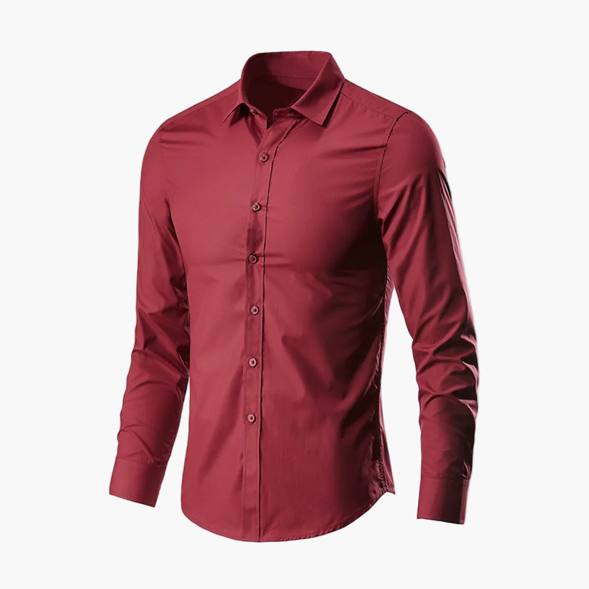 Herr Skjorta Slim Fit – Elegant och Mångsidig för Arbete och Fritid