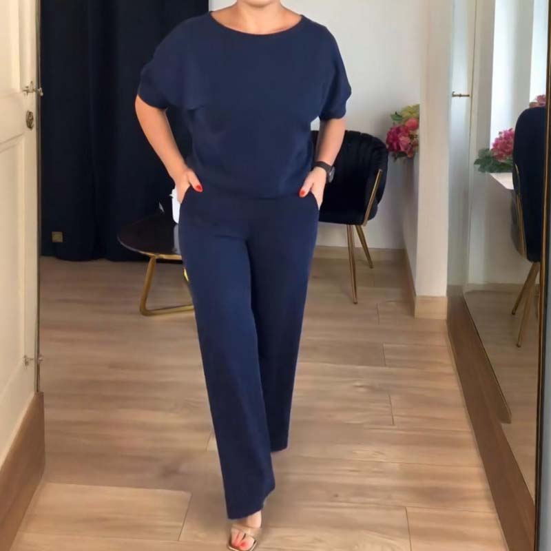 Damers elegant 3-delad set – Stilren och bekväm outfit för vardag och arbete