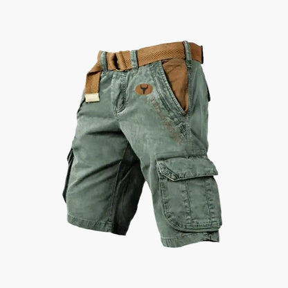 Herr Cargo Shorts Yellowstone – Praktiska och Stilrena Shorts för Utomhus och Vardag