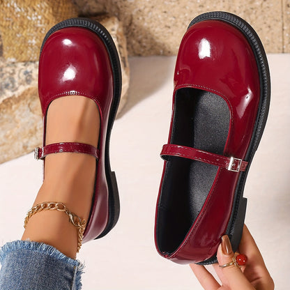 Dam Mary Jane Skor – Klassiska Preppy Loafers för Vardag och Fest