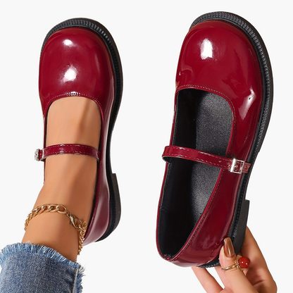 Dam Mary Jane Skor – Klassiska Preppy Loafers för Vardag och Fest