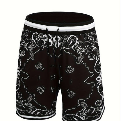 Herr Basketballshorts Streetwear Paisleymönster Sport och Fritid