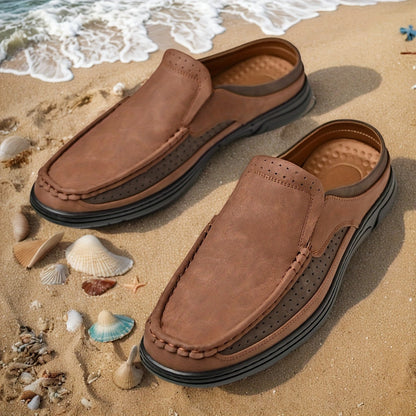Herr loafers slip-on för vardag och semester – avslappnad och stilren design