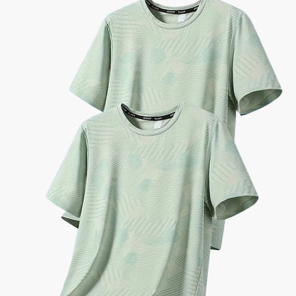 Herr T-shirt Set – Avslappnad Tropisk Stil, Perfekt för Vardagsbruk och Semester