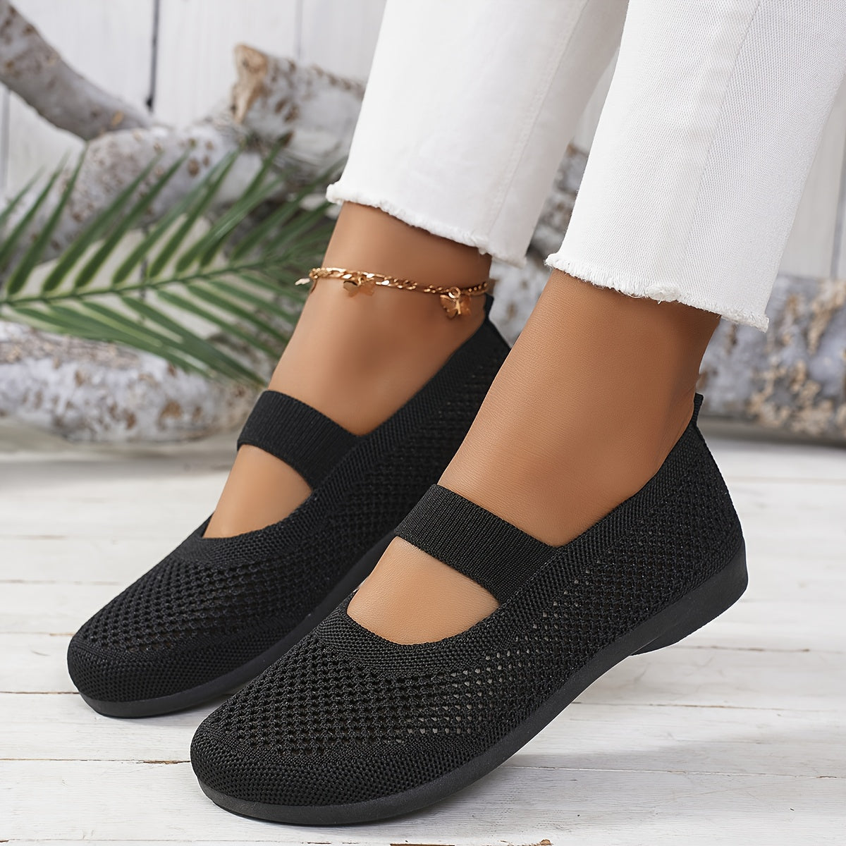 Dam Mary Jane Promenadskor – Bekväma och Flexibla Vardagsballerinas