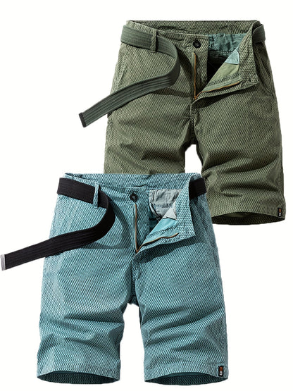 Herrshorts med bälte – Avslappnade och stilrena shorts för vardag och fritid
