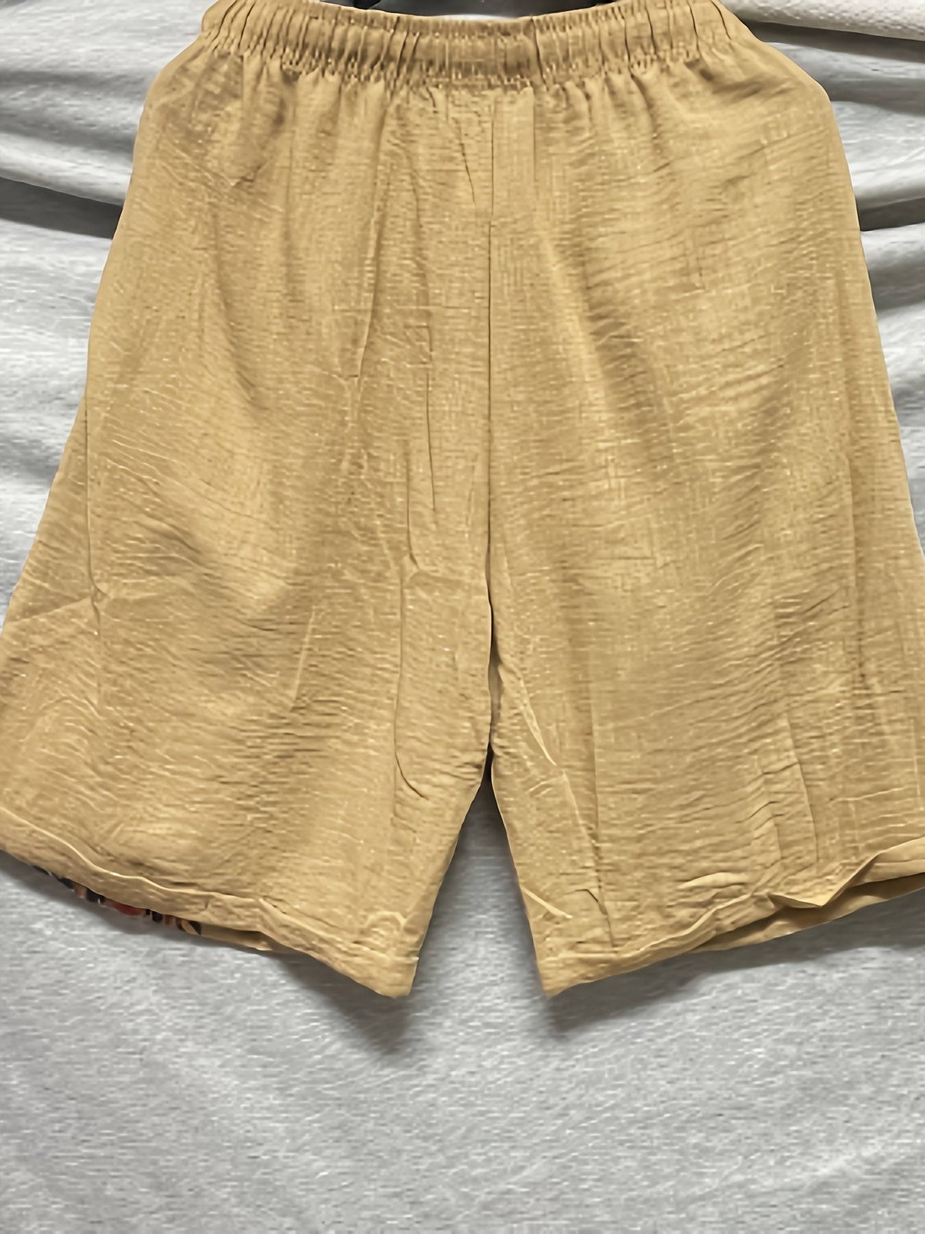 Herrshorts med etnisk och geometrisk design – Trendiga avslappnade shorts för sommar och semester
