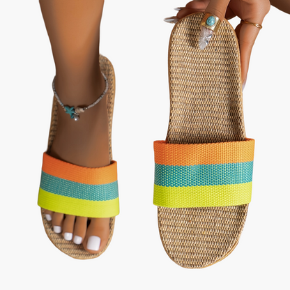 Dam Sandaler Slip-in Platta Häl Somriga Casual Tofflor