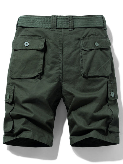 Herrar Cargo Shorts med Bälte – Klassisk och Praktisk för Vardag och Äventyr