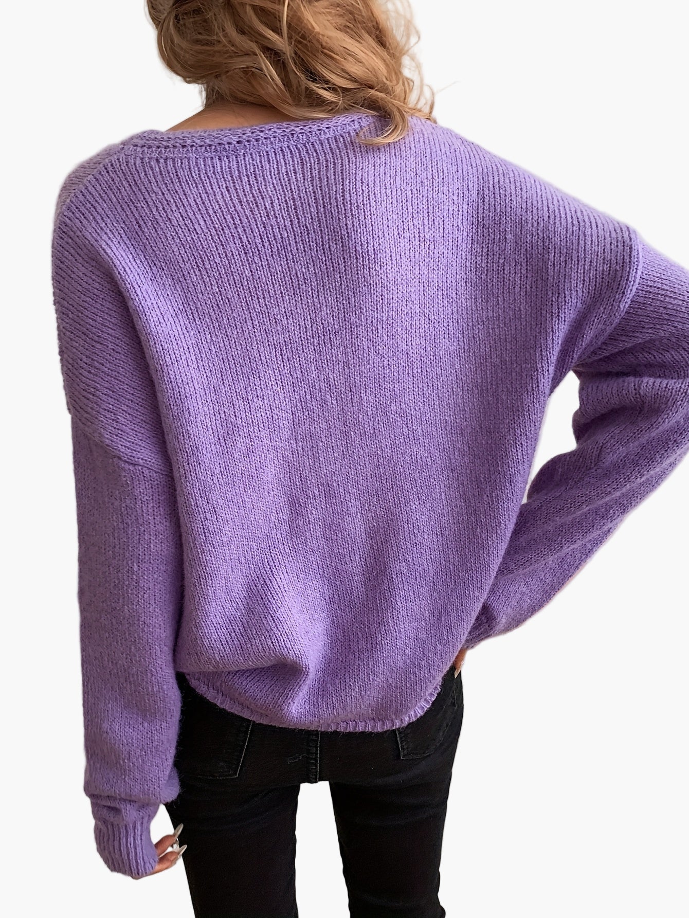Damstickad tröja med avslappnad passform – Elegant vardagsstil
