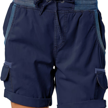 Damers avslappnade cargoshorts med knytband – perfekta för vardagsbruk och sommarutflykter