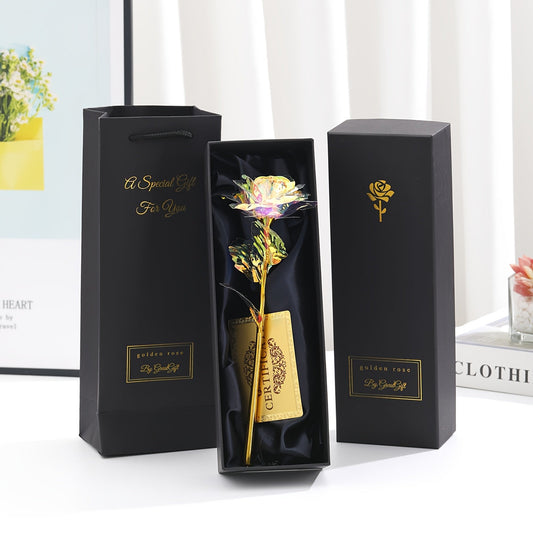 Elegant Dekorativ Evighetsros i Presentbox – Perfekt Gåva för Kvinnor, Romantisk Inredning och Jubileum