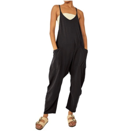 Anna – Jumpsuit med dragkedjefickor