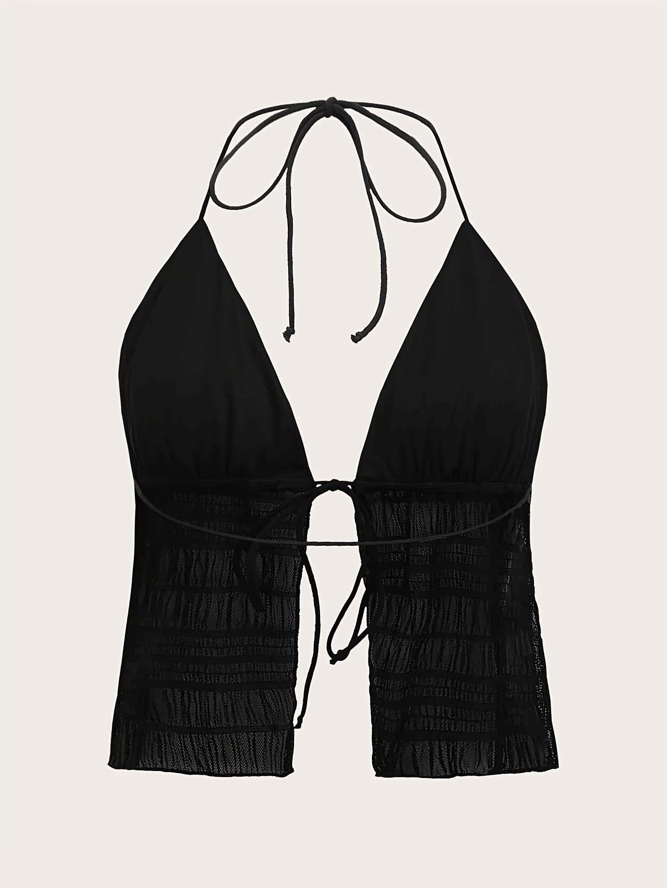 Dam Halterneck Ruched Party Camisole Topp – Trendigt Festmode
