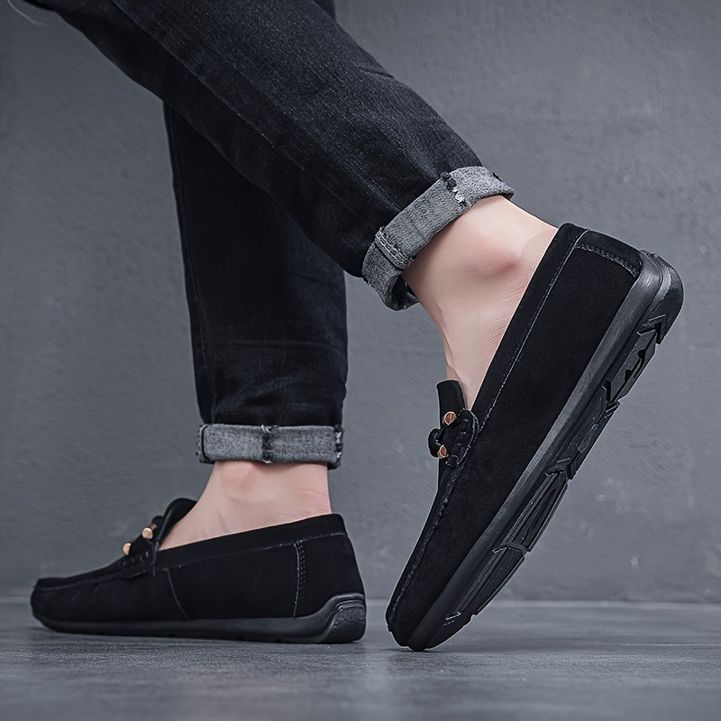 Herr Loafers Slip-on Casual Eleganta Skomode för Vardag och Streetwear