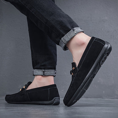 Herr Loafers Slip-on Casual Eleganta Skomode för Vardag och Streetwear