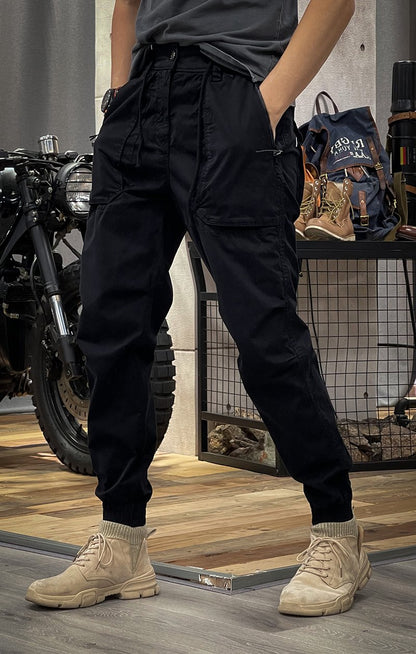 Herrbyxor Utility Cargo Streetwear – Avslappnad och Funktionell Stil för Vardag och Outdoor