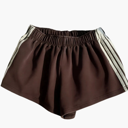 Damers sportiga shorts med avslappnad passform för löpning och fritid