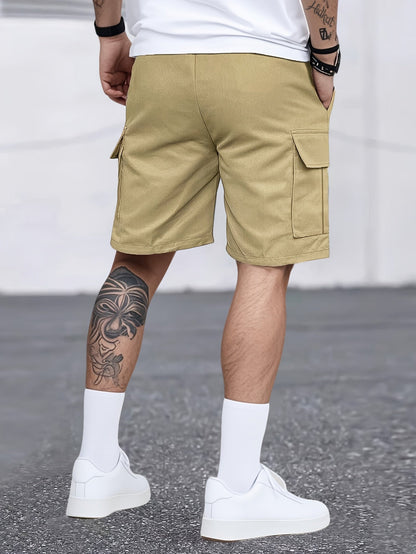 Herr Cargo Shorts Med Fickor – Avslappnad Urban Stil För Vardag och Träning