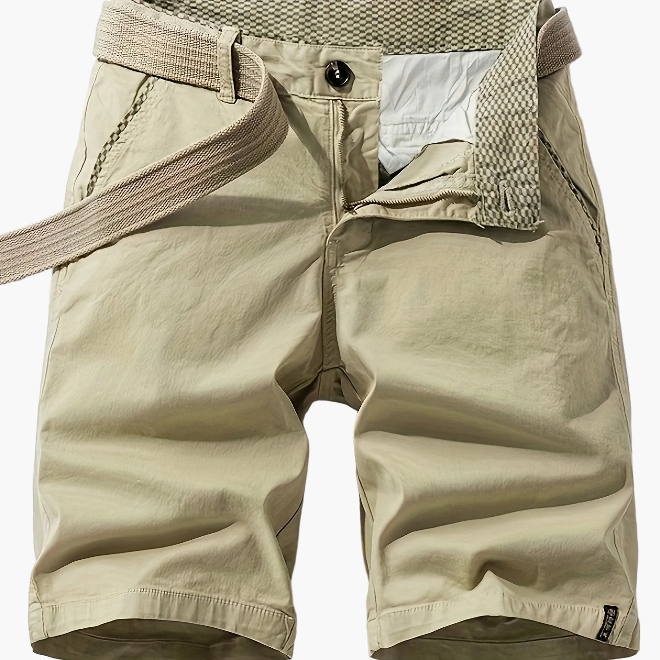 Herr Bermuda Shorts med Bälte – Avslappnad Stil för Sommar och Fritid