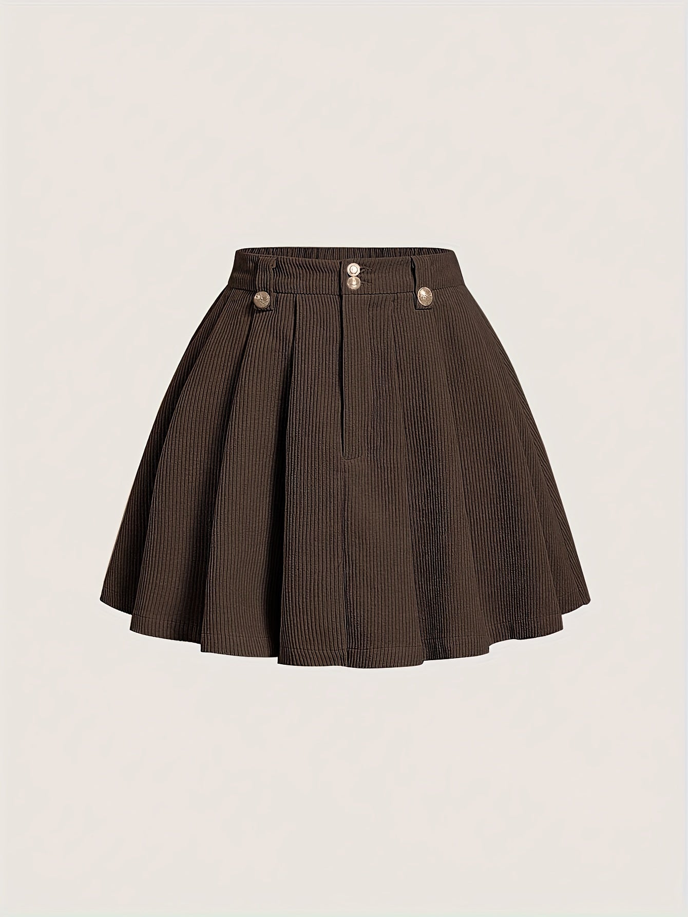 Dam Kjol Plisserad A-linje Elegant Vardagsstil