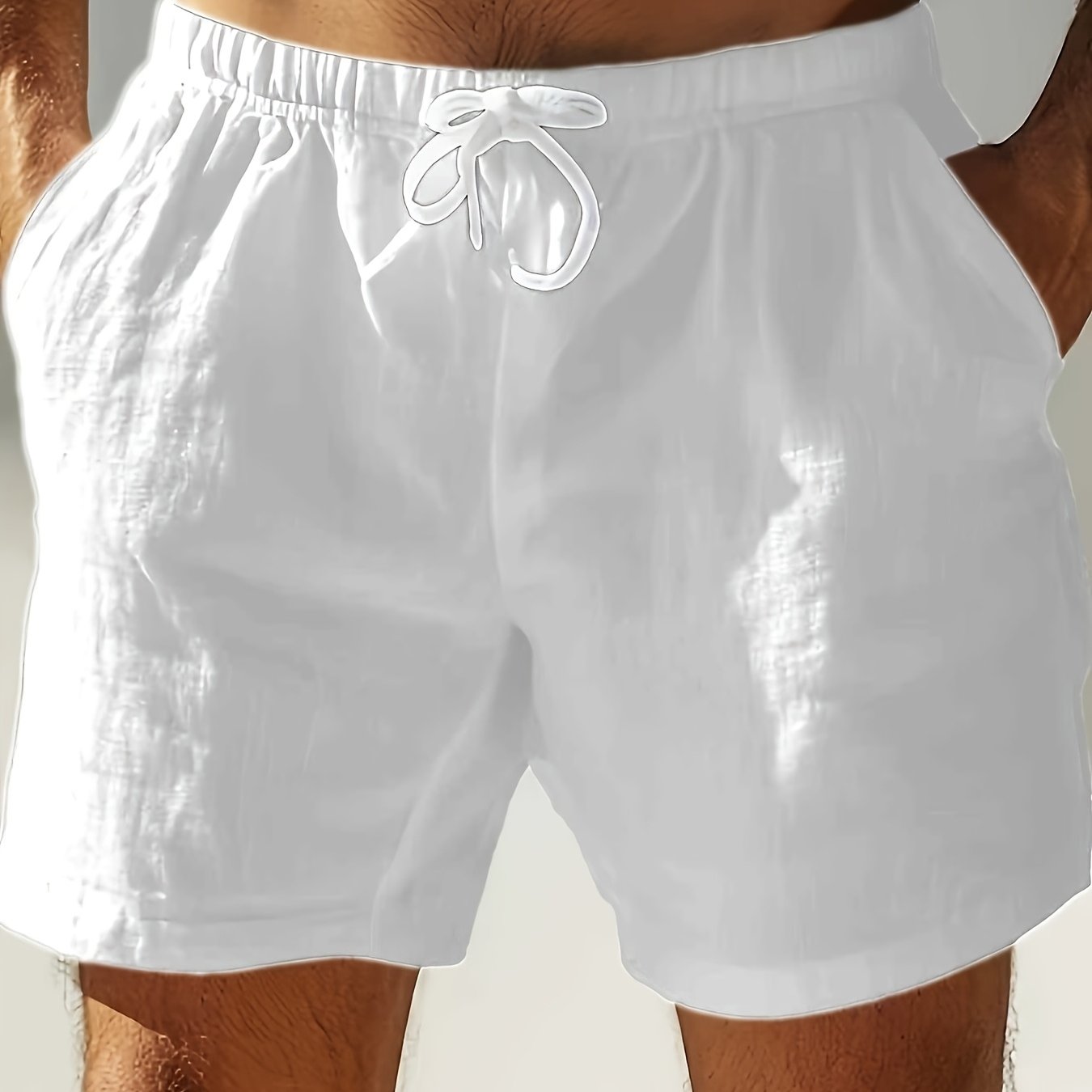 Herrshorts med dragsko – Boho stil för strand och fritid