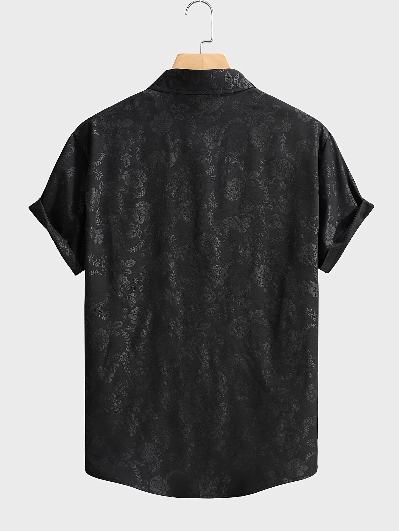 Herr Skjorta Kortärmad Blommig Mönster Casual Modern Stil