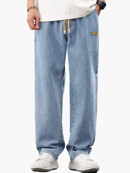 Herr Jeans Jogger Byxa Avslappnad Stil för Vardagsbruk