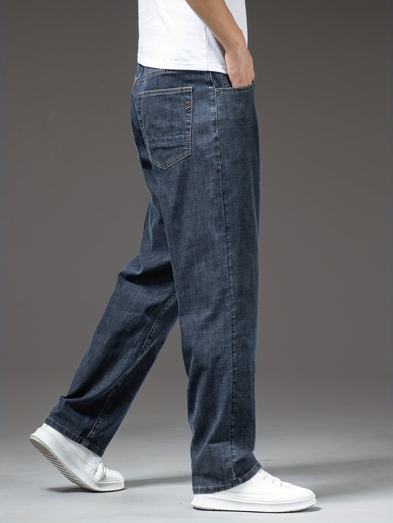 Herr Jeans Ledig Rak Passform Vardagsstil