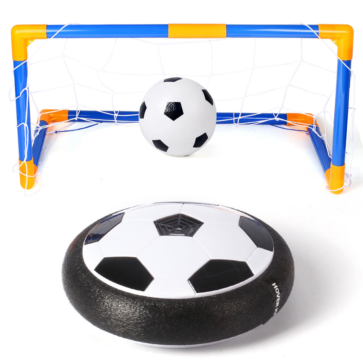 Barns Hover Fotbollsspel – Inomhus/Utomhus med LED-ljus och Mål