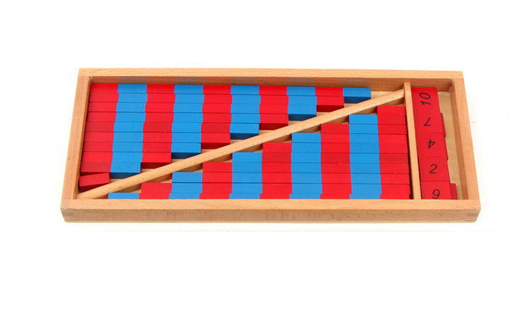 Montessori Matematikstavar för Förskolebarn – Träleksak för Tidig Inlärning