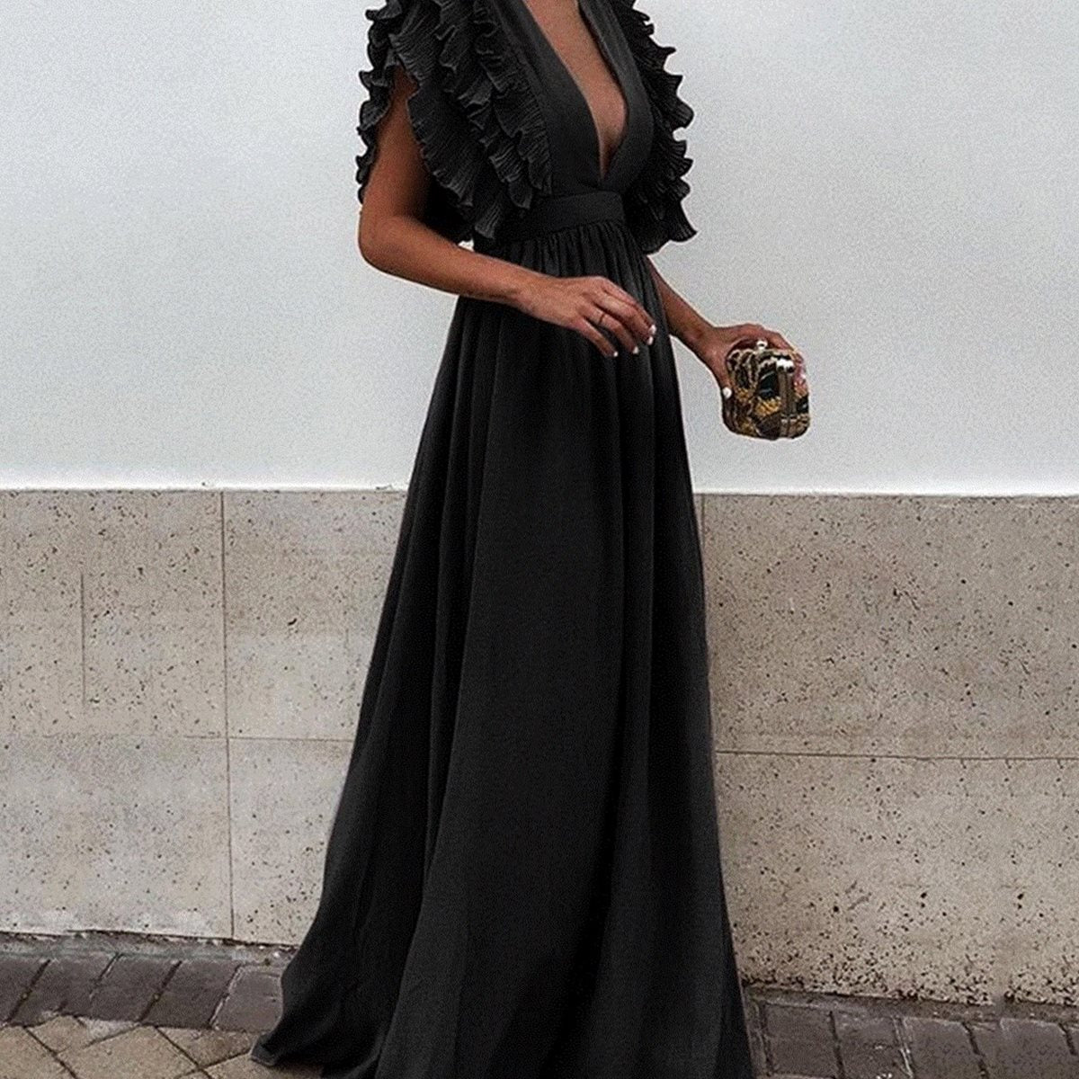 Abigail – Plus Size Maxi Klänning för Kvinnor