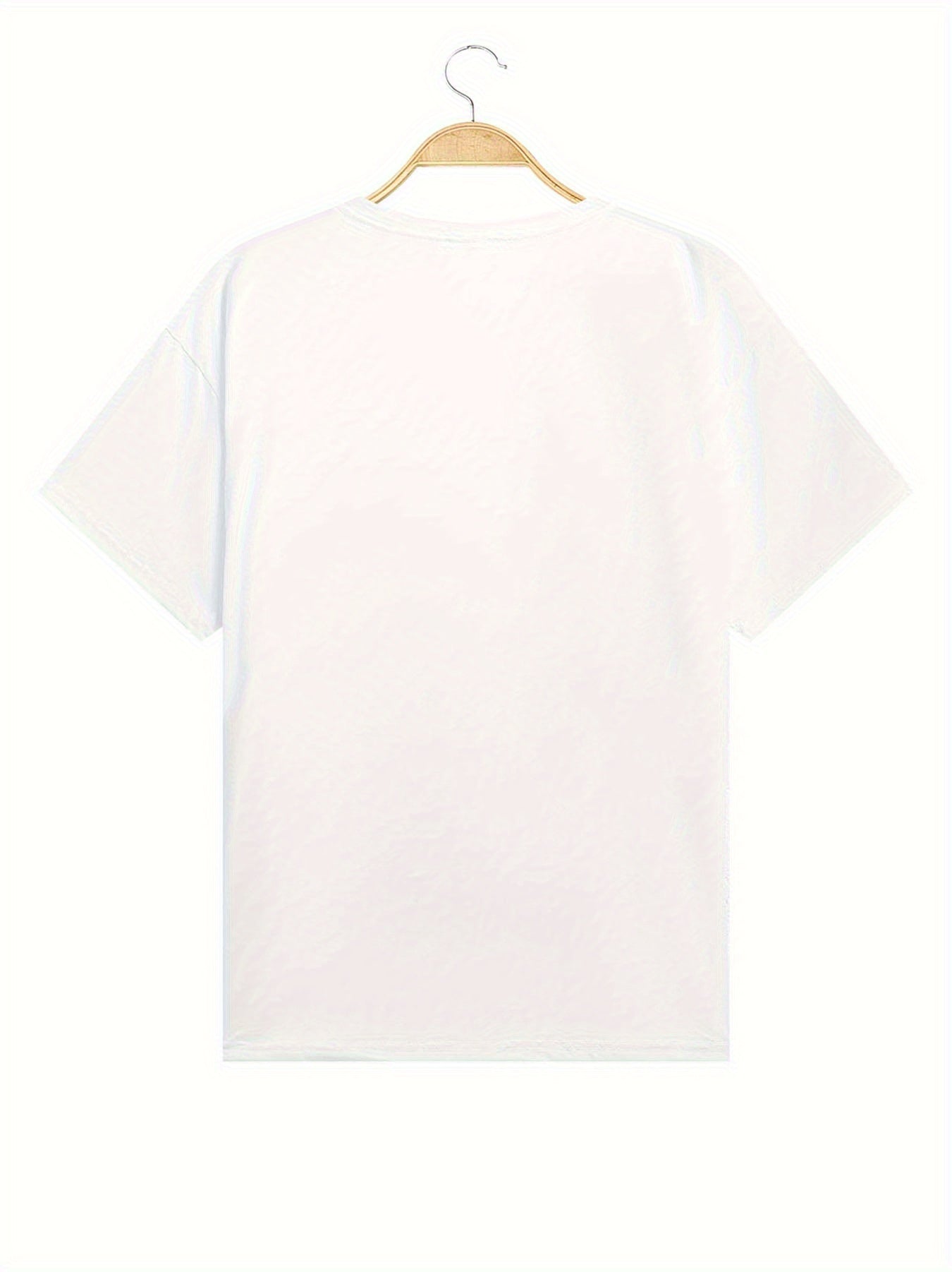 Dam T-shirt med hjärtmotiv och avslappnad passform – Perfekt för vardag och semester