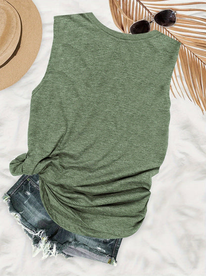 Dam T-shirt med Blommigt Tryck och Avslappnad Sommarstil