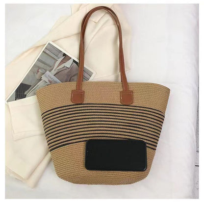 Judith – Allsidig Woven Bag i halmstil