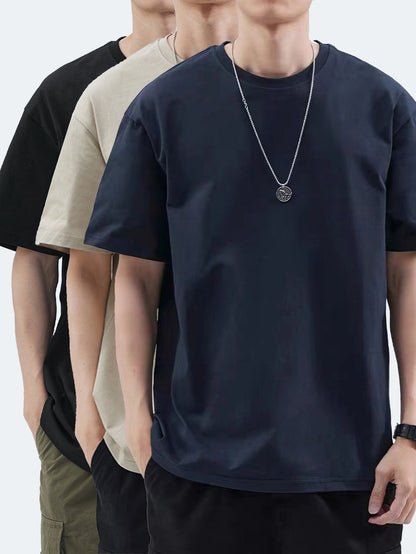 Herr T-shirt i avslappnad stil – Perfekt för vardag och fritid